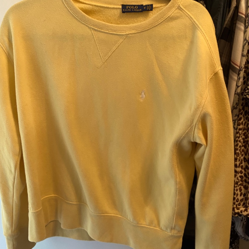 Cotton sweatshirt yellow